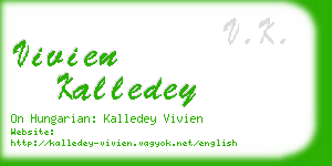 vivien kalledey business card